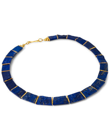 Lapis Lazuli Collar & Stud Set  Pruden and Smith   