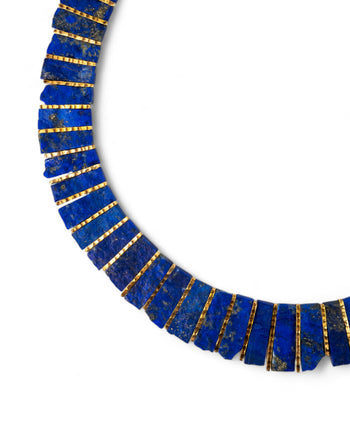 Lapis Lazuli Tab Necklace Necklace Pruden and Smith   