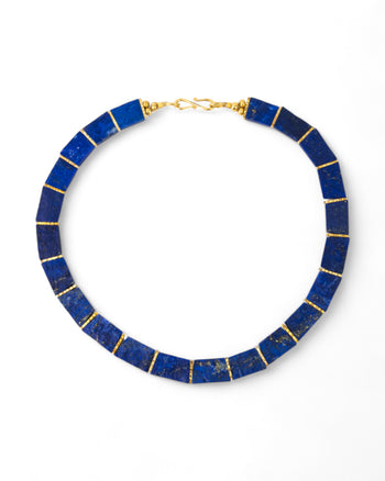 Lapis Lazuli Collar Necklace Necklace Pruden and Smith   