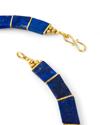 Lapis Lazuli Collar Necklace Necklace Pruden and Smith   