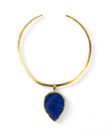 Lapis Lazuli Pendant (70mm) Pendant Pruden and Smith   