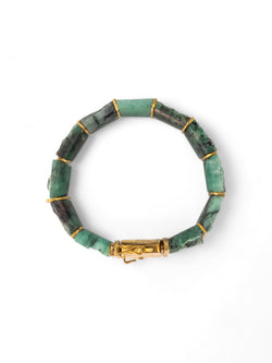 Rough Brazilian Emerald Bracelet Bracelet Pruden and Smith   