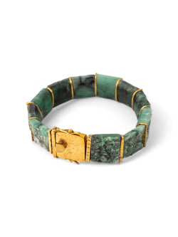 Rough Brazilian Emerald Bracelet Bracelet Pruden and Smith   