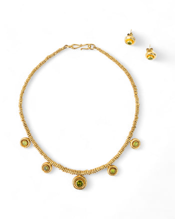 Roman Peridot Set  Pruden and Smith   