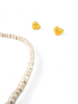 Gold Nugget Heart Set  Pruden and Smith   