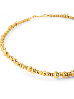 Random Nugget Yellow Gold Necklace Necklace Pruden and Smith   