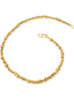 Random Nugget Yellow Gold Necklace Necklace Pruden and Smith   