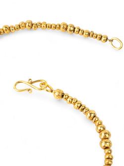 Random Nugget Yellow Gold Necklace Necklace Pruden and Smith   