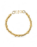 Random Nugget Solid 9ct Gold Bracelet Bracelet Pruden and Smith   