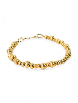 Random Nugget Solid 9ct Gold Bracelet Bracelet Pruden and Smith   