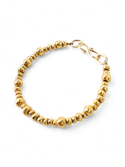 Random Nugget Solid 9ct Gold Bracelet Bracelet Pruden and Smith   