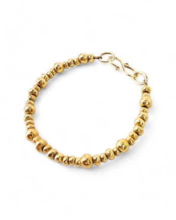 Random Nugget Solid 9ct Gold Bracelet Bracelet Pruden and Smith   