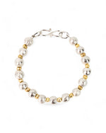 Nugget Silver and Gold Bracelet (Large) Bracelet Pruden and Smith   