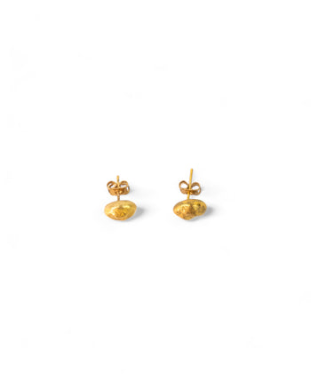 Nugget 9ct Yellow Gold Stud Earrings (8mm) Earrings Pruden and Smith   