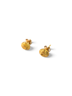 Nugget 9ct Yellow Gold Stud Earrings (12mm) Earrings Pruden and Smith   