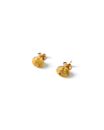 Nugget 9ct Yellow Gold Stud Earrings (12mm) Earrings Pruden and Smith   