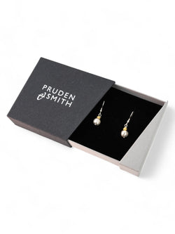 Nugget Gold and Silver Drop Earrings Earrings Pruden and Smith   