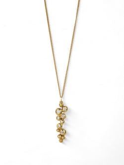 Nugget 9ct Yellow Gold and Diamond Pendant Pendant Pruden and Smith   