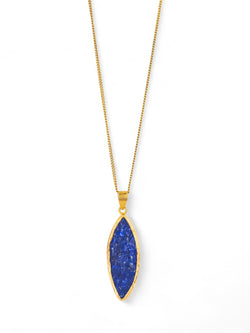 Lapis Lazuli Marquise Pendant Pendant Pruden and Smith   