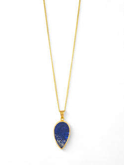 Lapis Lazuli Yellow Gold Pendant (25mm) Pendant Pruden and Smith   