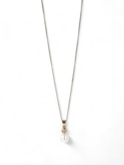 Diamond and Akoya Pearl Pendant Pendant Pruden and Smith   