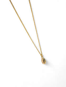 Hammered Teardrop 9ct Yellow Gold Pendant Pendant Pruden and Smith   