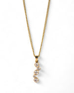 Water Bubbles 9ct Yellow Gold Diamond Pendant Pendant Pruden and Smith   