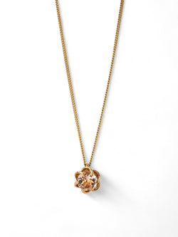 Revolved Claw Yellow Gold Morganite Pendant Pendant Pruden and Smith   