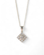 Square Cluster Diamond Pendant Pendant Pruden and Smith   