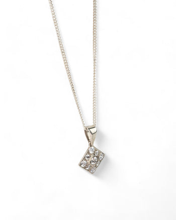 Square Cluster Diamond Pendant Pendant Pruden and Smith   