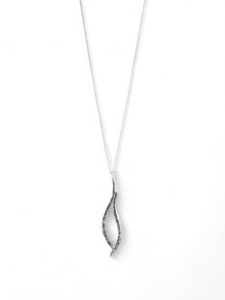 Forged Silver Drop Pendant Pendant Pruden and Smith   