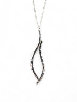 Forged Silver Drop Pendant Pendant Pruden and Smith 60mm  