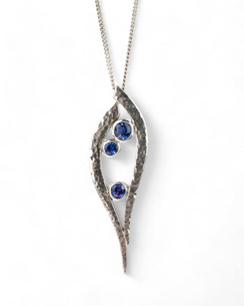 Forged Water Bubbles Tanzanite Pendant Pendant Pruden and Smith   