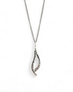 Forged Silver Drop Pendant Pendant Pruden and Smith 30mm  