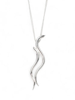 Two Strand Water Silver Pendant Pendant Pruden and Smith   