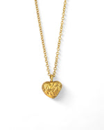 Nugget 9ct Yellow Gold Heart Pendant Pendant Pruden and Smith   