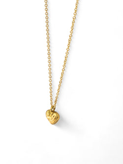 Nugget 9ct Yellow Gold Heart Pendant Pendant Pruden and Smith   