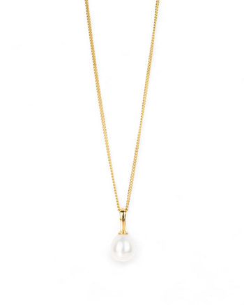 Simple Pearl Gold Pendant Pendant Pruden and Smith   