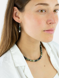 Silver Tourmaline Earrings (Green) Necklace Pruden and Smith