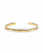 Trap Mixed Metal Solid Gold Diamond Bangle Bangle Pruden and Smith   