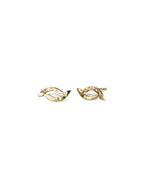 Forged 9ct Gold Stud Earrings (Small) Earrings Pruden and Smith   
