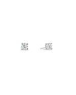 Four Claw Diamond Stud Earrings Earrings Pruden and Smith   