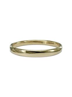 Polished Solid 9ct Gold Oval Bangle (8mm) Bangle Pruden and Smith   