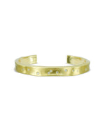 Forged Gold Diamond Cuff Bangle Bangle Pruden and Smith   