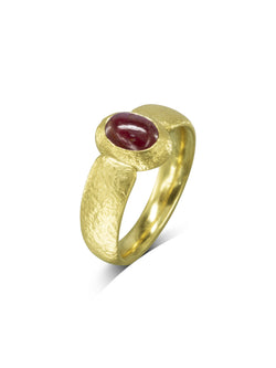 Nugget Ruby and Yellow Gold Ring Ring Pruden and Smith