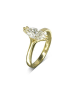 Marquise Diamond Engagement Ring Ring Pruden and Smith   