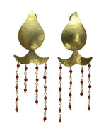 Hammered Chandelier Drop Earrings Earrings Pruden and Smith   