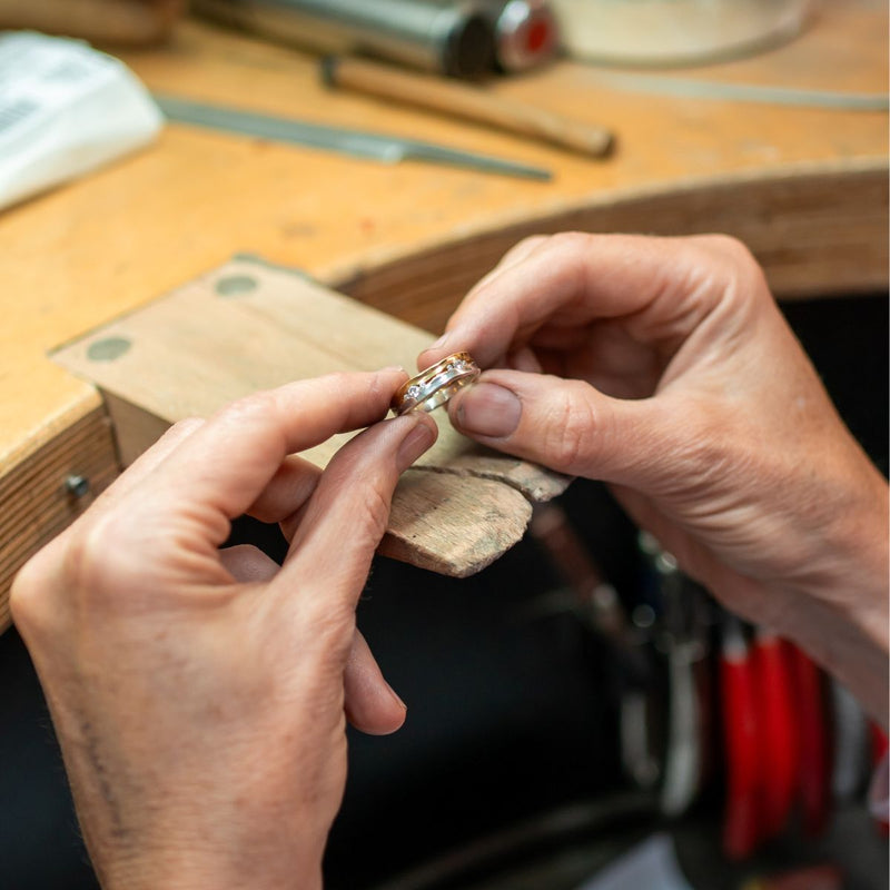 JEweller holding a ring