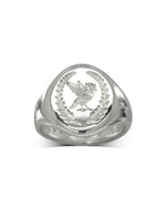 9ct White Gold Signet Ring Ring Pruden and Smith   