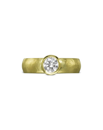 18ct Gold Ring With Brilliant Cut Diamond Ring Pruden and Smith